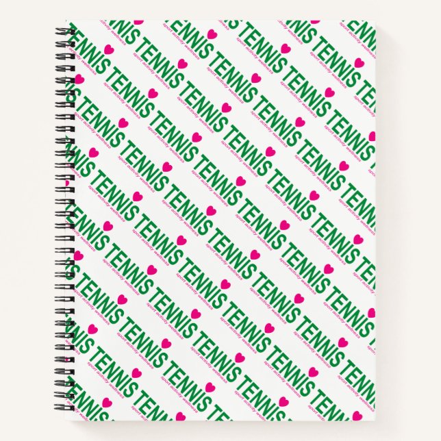Tennis Notizbuch (Vorderseite)