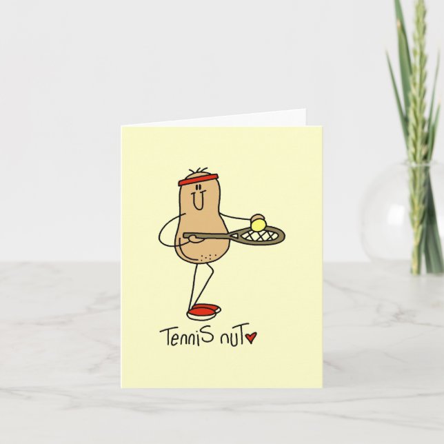 Tennis Nut T-shirts and GIfts Karte (Vorderseite)