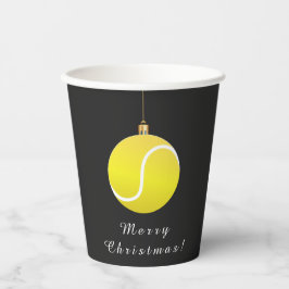 Tennis Ornament Weihnachten Thema Festlicher Urlau Pappbecher