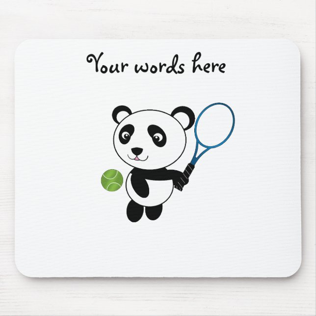 Tennis-Panda Mousepad (Vorne)