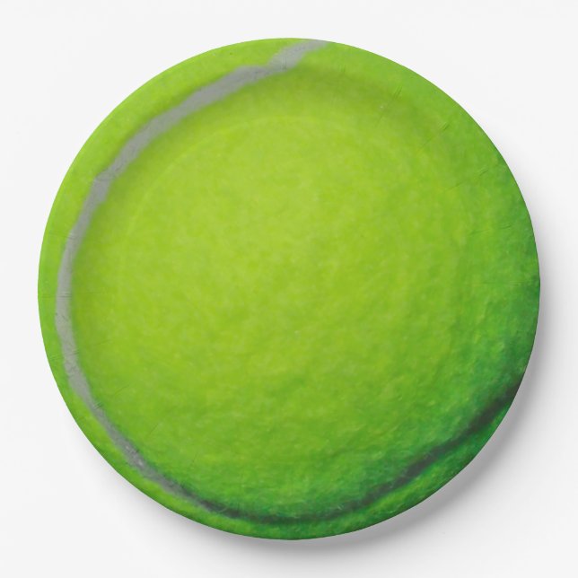 Tennis Pappteller (Vorderseite)