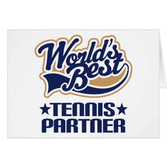 Tennis-Partner-Geschenk (Vorderseite (Horizontal))
