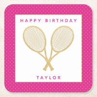 Tennis Party Chic Gold und Pink Custom