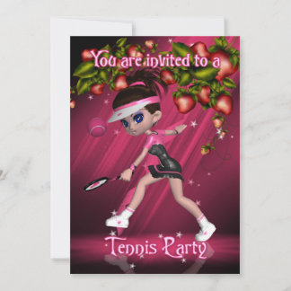 Tennis-Party Einladung