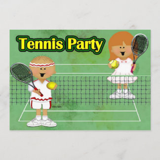 Tennis-Party Einladung