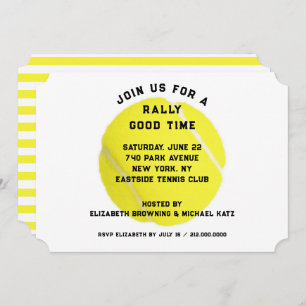 Tennis-Party Einladung