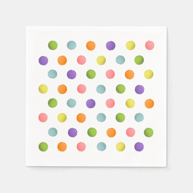 Tennis-Party Serviette (Vorderseite)