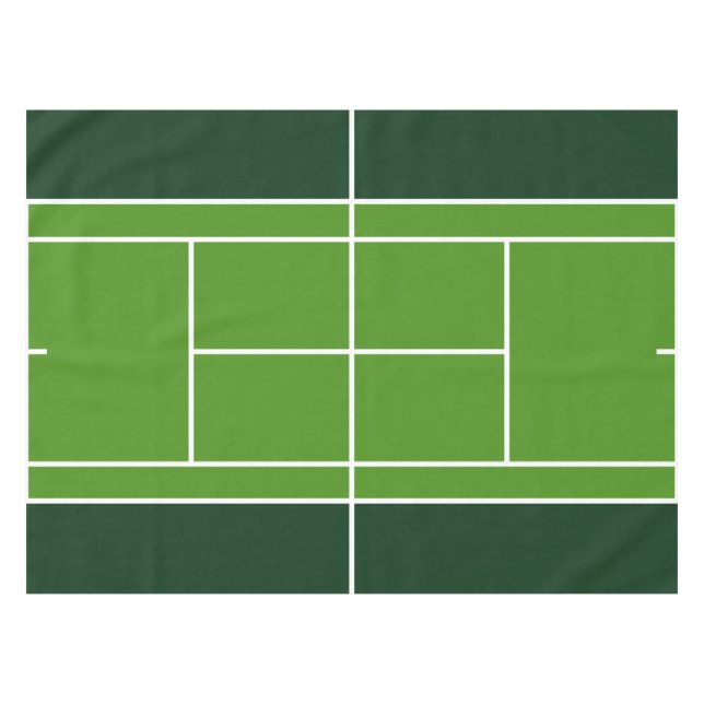 Tennis Party Tischdecke (Vorderseite (Horizontal))