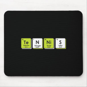 Tennis Periodische Tischelemente Sport Funny Playe Mousepad