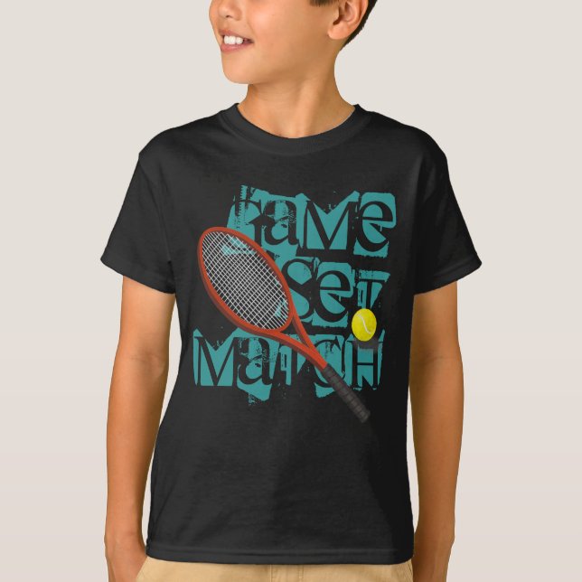 Tennis personalisiert T-Shirt (Vorderseite)