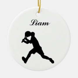 Tennis-personalisierte Weihnachtsverzierung (Mann) Keramikornament