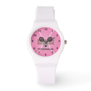 Tennis Personalize - Pink Armbanduhr