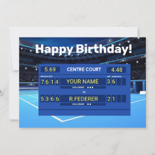 Tennis Personnalisable Court dur Bonne carte d'ann