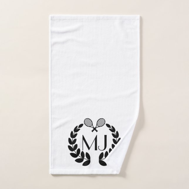 Tennis personnalisé avec monogramme (Serviette à main)