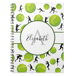 Tennis Player Coach Personalisiert Ihren Namen hin Notizblock