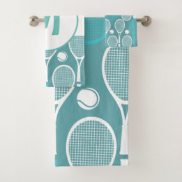 Tennis Player Coach Personalisiertes Geschenk Mono Badhandtuch Set