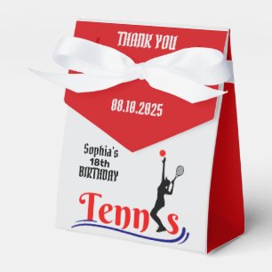 Tennis Player Girl, Birthday Girl Fevor Box Geschenkschachtel