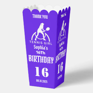 Tennis Player Girl, Birthday Girl Fevor Box Geschenkschachtel
