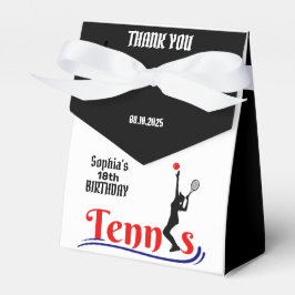 Tennis Player Girl, Birthday Girl Fevor Box Geschenkschachtel