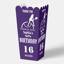 Tennis Player Girl, Birthday Girl Fevor Box Geschenkschachtel
