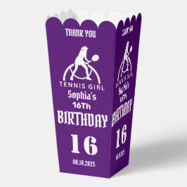 Tennis Player Girl, Birthday Girl Fevor Box Geschenkschachtel