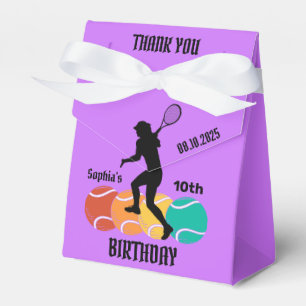 Tennis Player Girl, Birthday Girl Fevor Box Geschenkschachtel