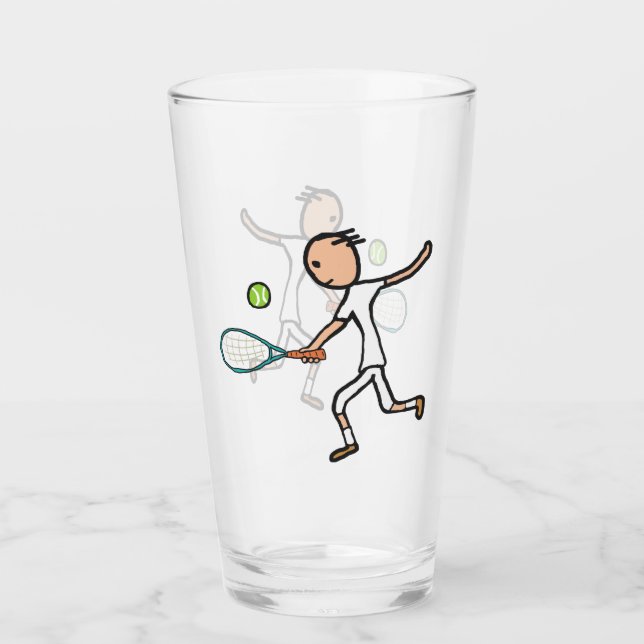 Tennis Player Glas (Vorderseite)