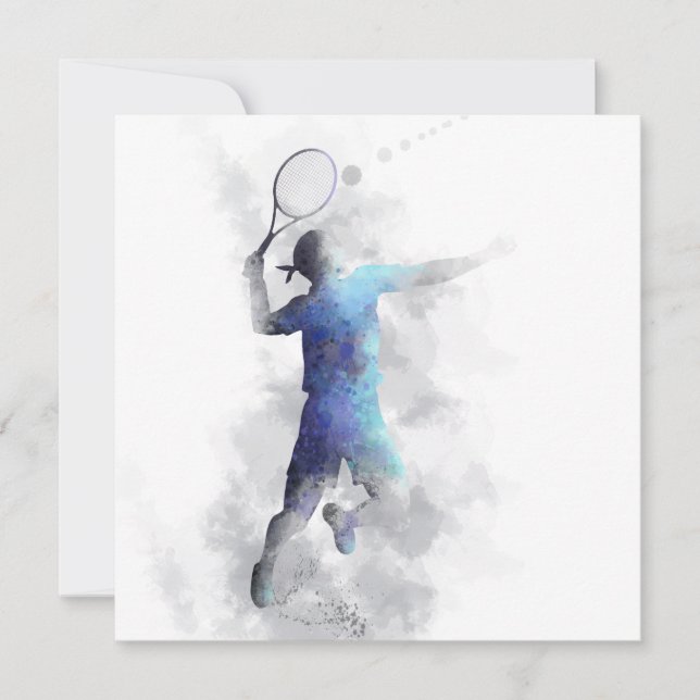 TENNIS PLAYER - Invitation (Devant)