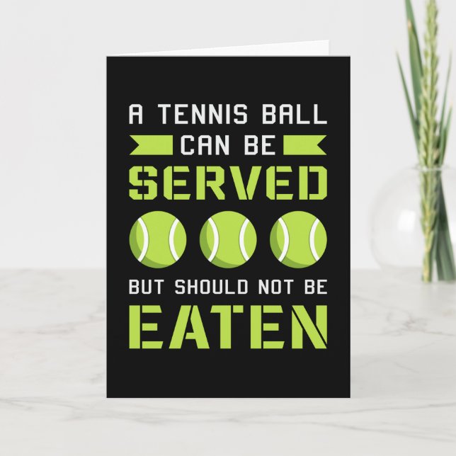 Tennis Player Match Racket Sportplatz Funny Gesche Karte (Vorderseite)