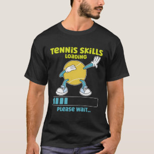 Tennis Player Racket Tennis Ss Laden bitte warten T-Shirt