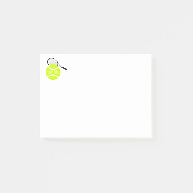 Tennis Post-it Klebezettel (Vorderseite)
