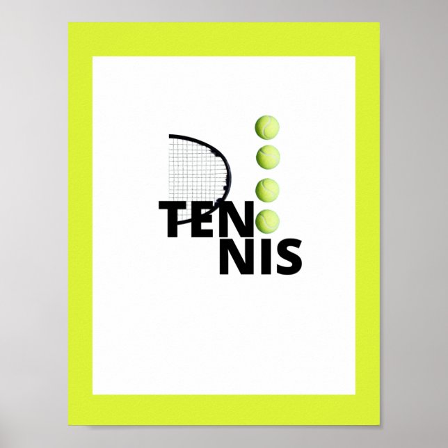 TENNIS POSTER (Vorne)