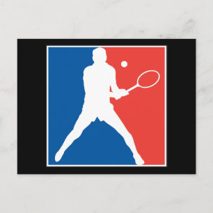 Tennis Postkarte