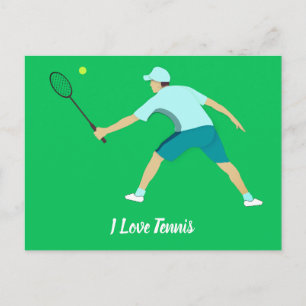 Tennis Postkarte