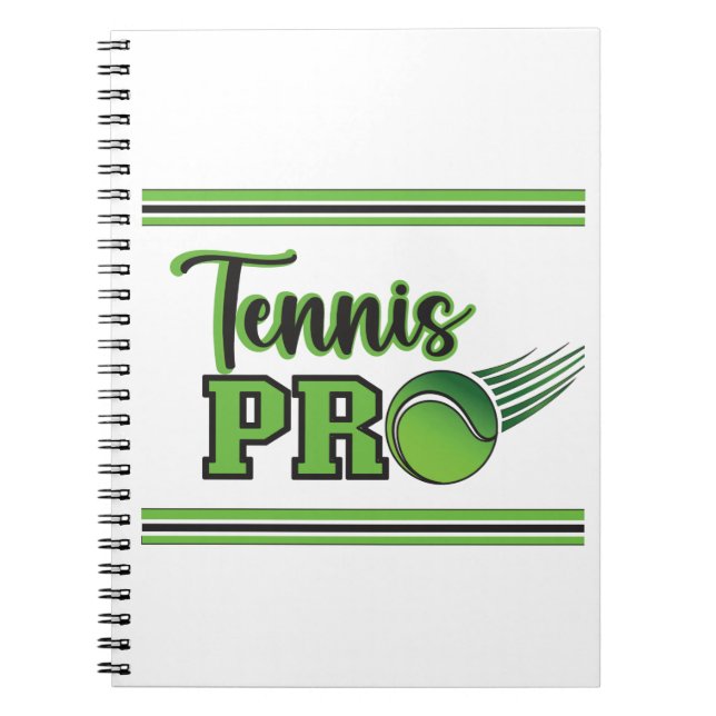 Tennis Pro Notizblock (Vorderseite)