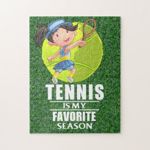 Tennis Puzzles avec un dicton drôle pour joueur