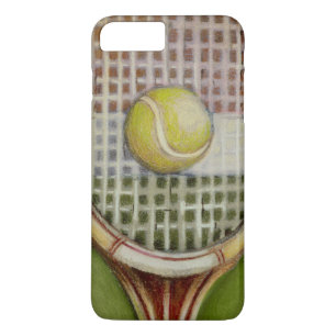 Tennis-Racket mit Ball-Lay vor Gericht iPhone 8 Plus/7 Plus Hülle