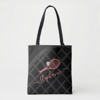 Tennis Racket Monogram Pink Black Sports