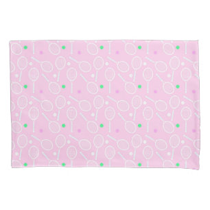 Tennis Racket Muster Pink Kissenbezug