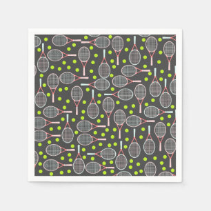 Tennis Racket Paper Napkins Serviette