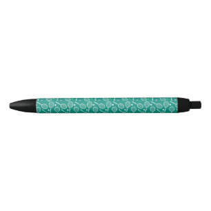 Tennis Racket Pattern Green Kugelschreiber