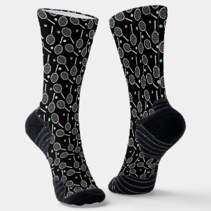 Tennis Racket Pattern Socken