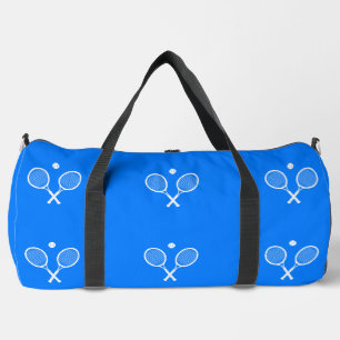 Tennis Rackets Blue Hintergrund Duffle Bag
