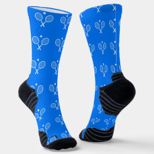 Tennis Rackets Blue Hintergrund Socken