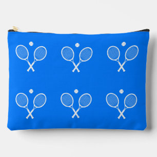 Tennis Rackets Blue Hintergrund Zubehörtasche