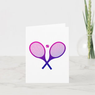 Tennis Rackets Magenta bis Lila Ombre Karte