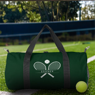 Tennis-Rackets und Individuelle Name Duffle Bag