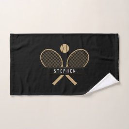 Tennis-Rackets und Namenssport Handtuch