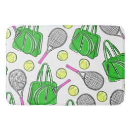 Tennis Racquet Green Bag Badematte