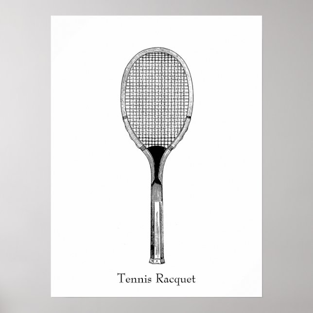 Tennis Racquet Poster (Vorne)